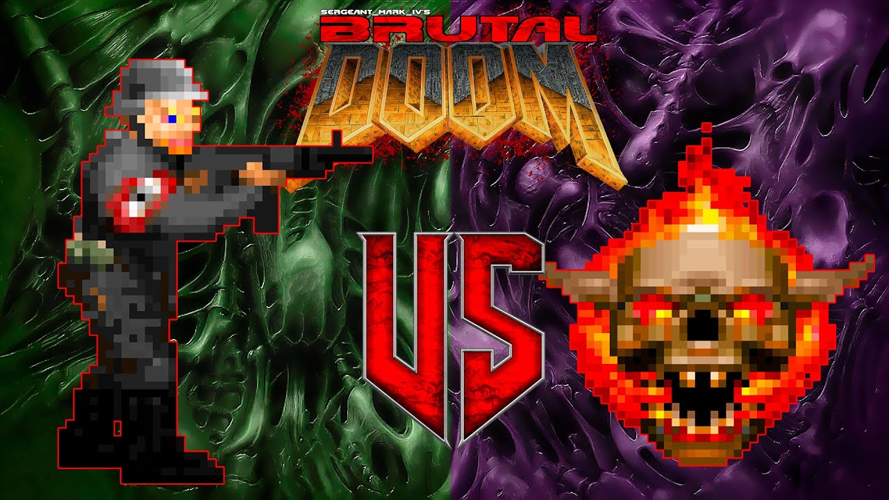 NPC Wars | Wolfenstein SS vs Lost Souls | Brutal Doom II | Monster Infighting