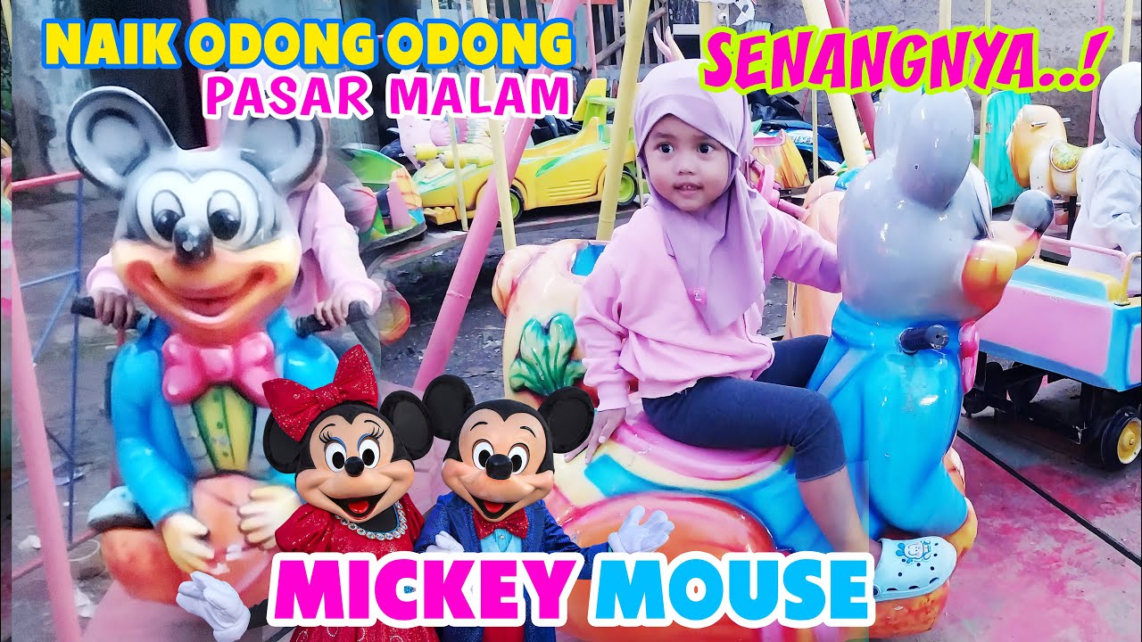 Naik Odong odong Mickey Mouse LUCU | Pasar Malam Ujungberung Bandung | lagu naik odong odong