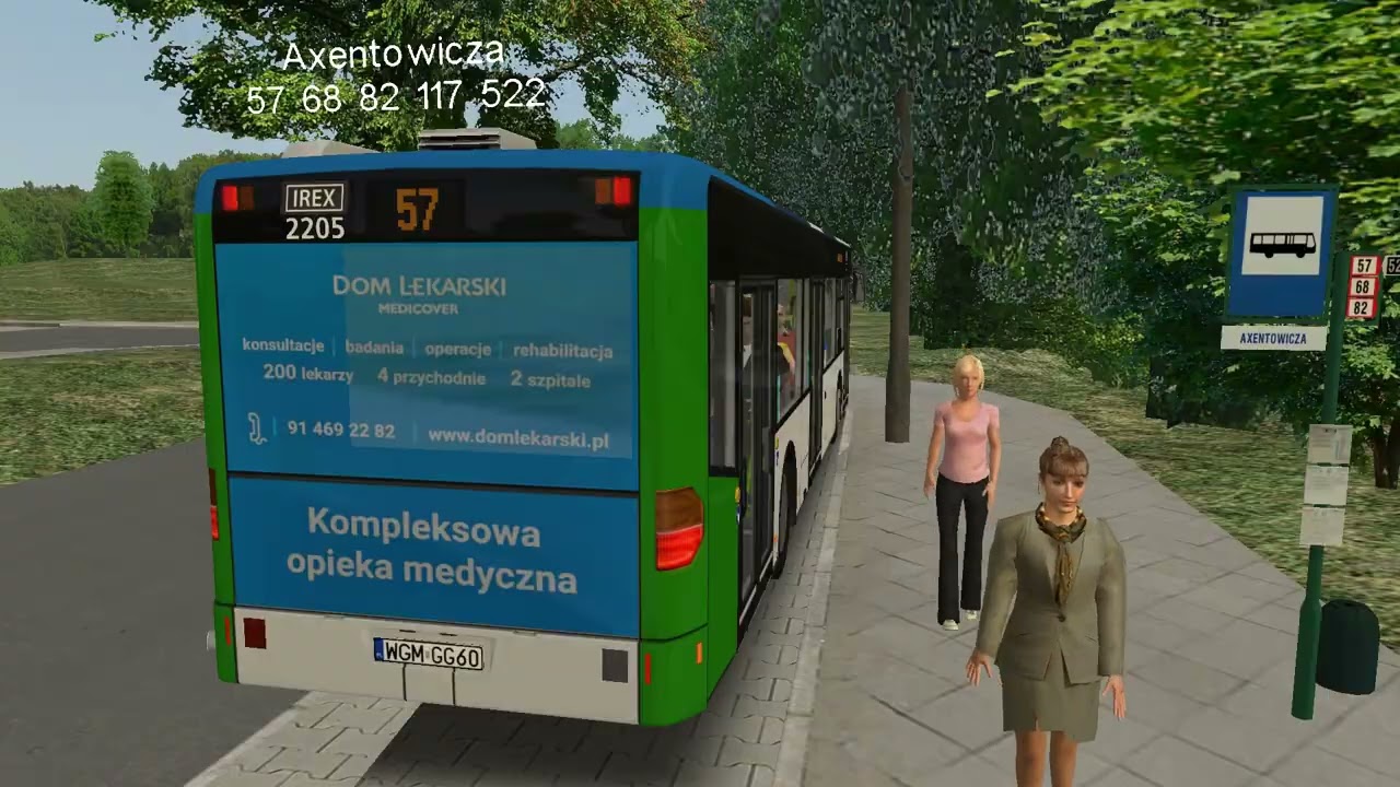VZTM Szczecin - Linia 57 Kołłątaja - Warszewo | OMSI 2 - Mercedes-Benz Citaro O530 Euro 3 #2205