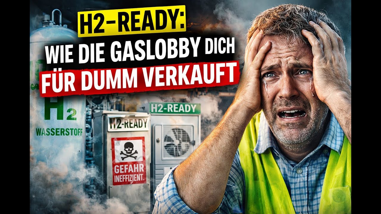 Die H2-ready LÜGE. Warum die Wärmepumpe immer gewinnt!