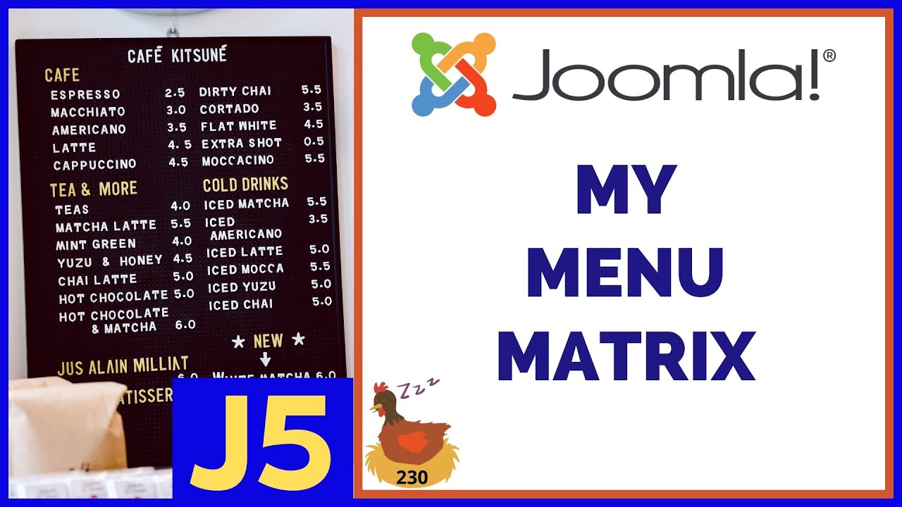 My Joomla Menu Matrix - 👀 WMW 230
