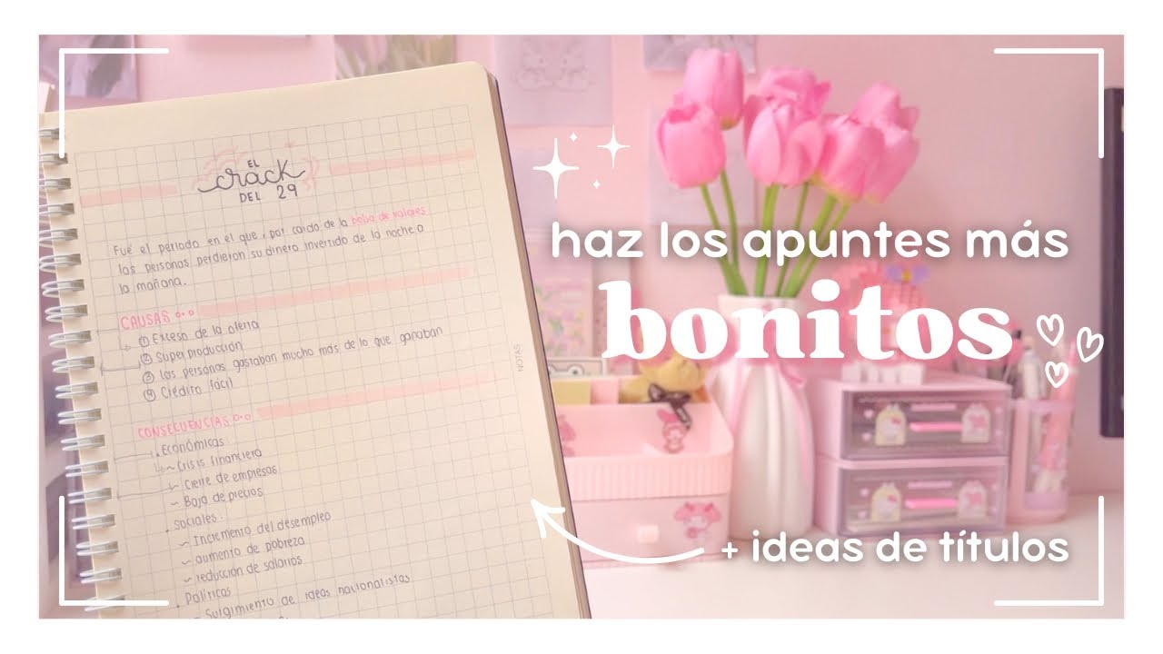 ⋆୨୧˚ COMO MEJORAR TUS APUNTES ˚୨୧⋆ minimalistas, ordenados y bonitos♡