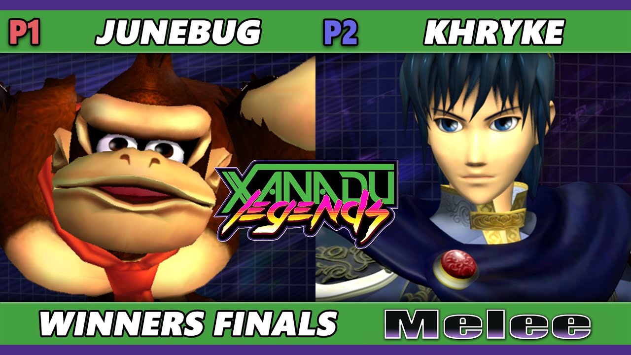 Xanadu Legends Winners Finals - Junebug (Donkey Kong) Vs. Khryke (Marth) Smash Melee - SSBM
