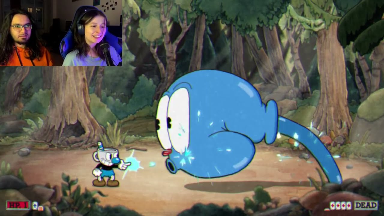 Holiday Cuphead! I'm saving my husband as best I can!