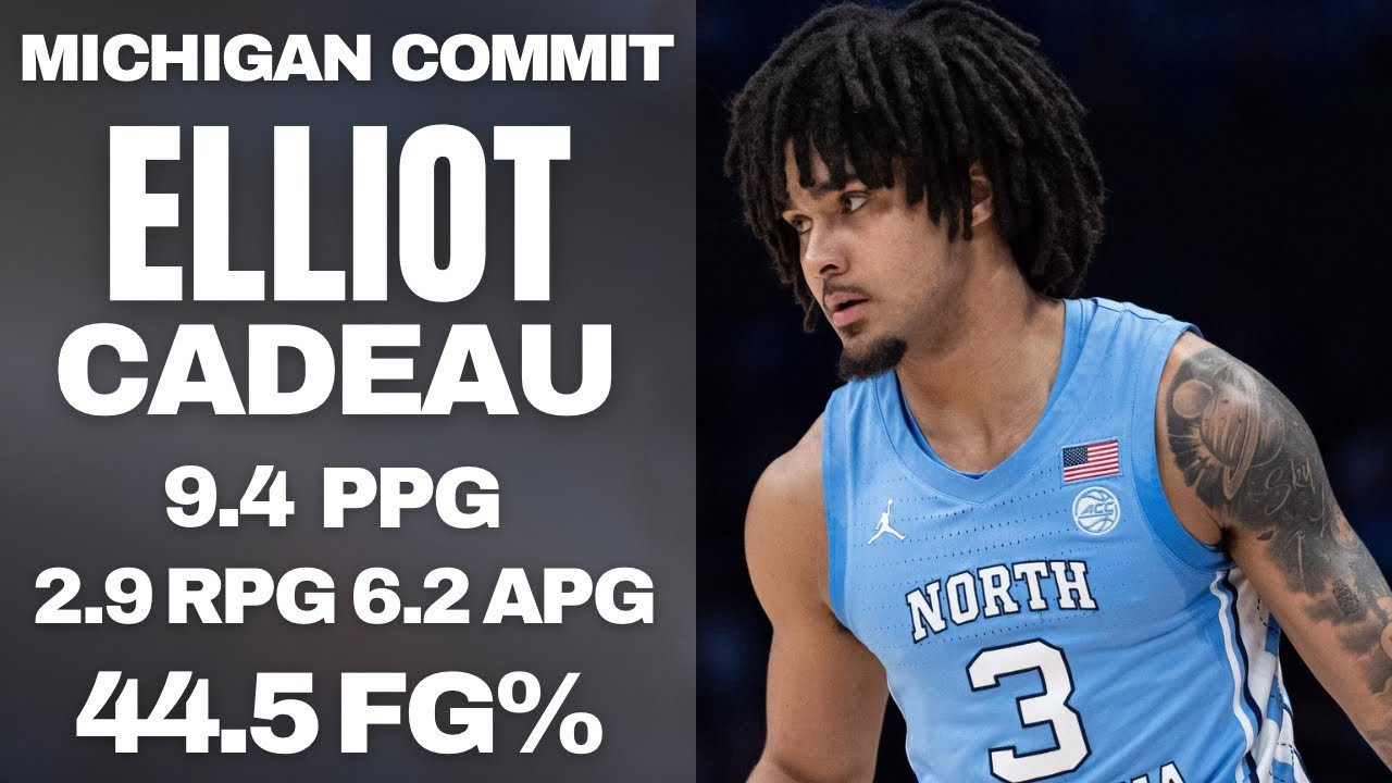 Elliot Cadeau 2024-25 Season Highlights | 9.4 PPG, 2.9 RPG, 6.2 APG, 44.5 FG% | Michigan Commit