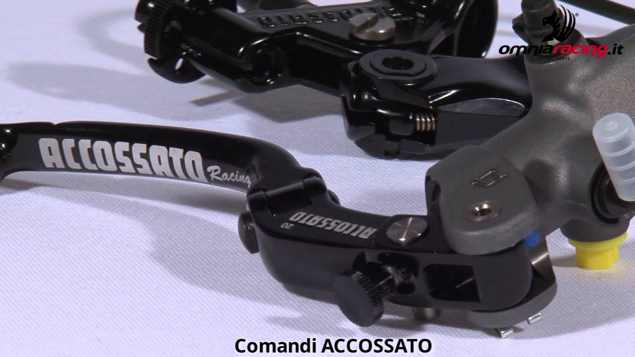 Pompa freno anteriore radiale e comando frizione Accossato racing. Clutch and brake complete kit.