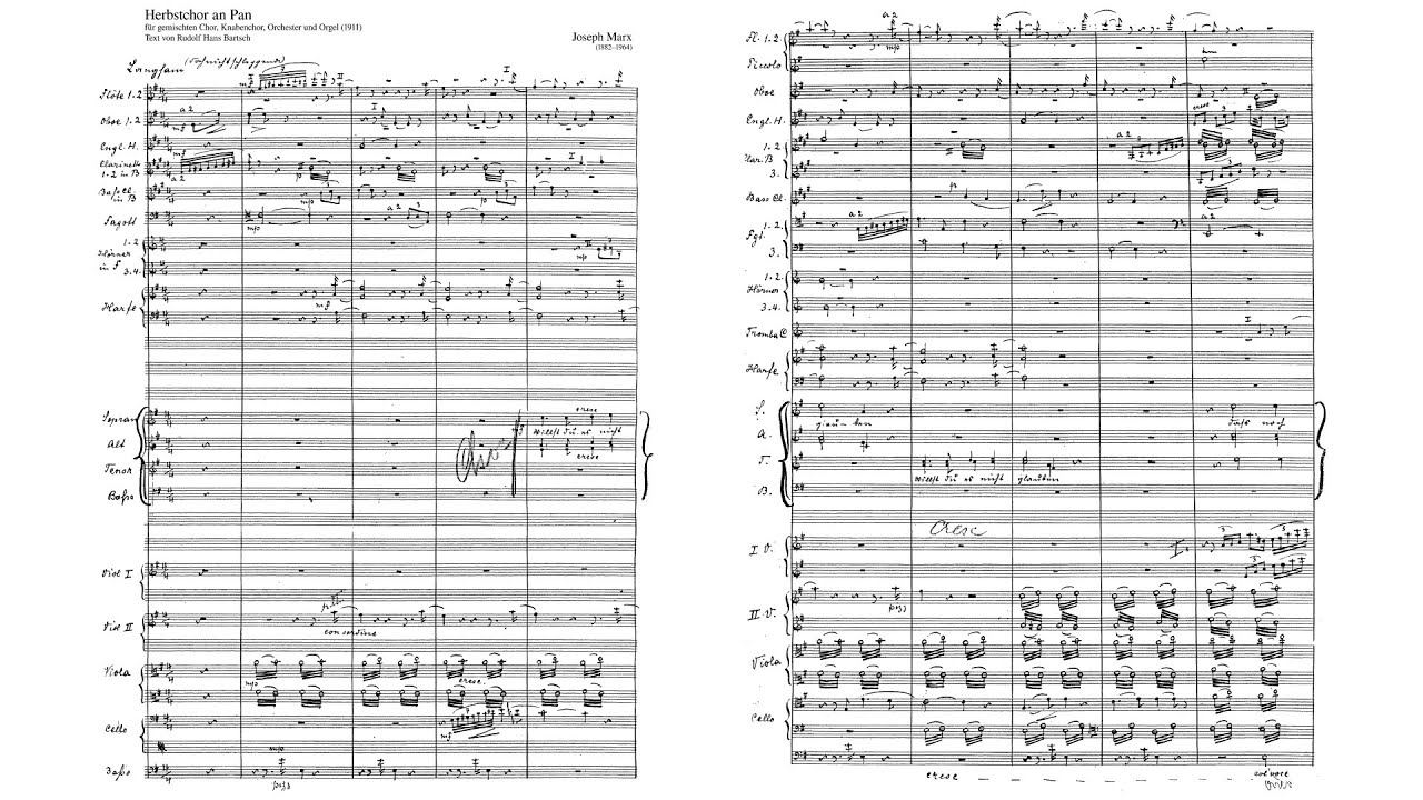 Joseph Marx - Herbstchor an Pan (Audio + Full Score)