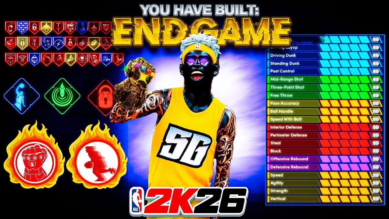 *NEW* BEST POINT GUARD BUILD in NBA 2K26! ALL AROUND BUILD! 16 LEGEND BADGES! Best Build 2k26