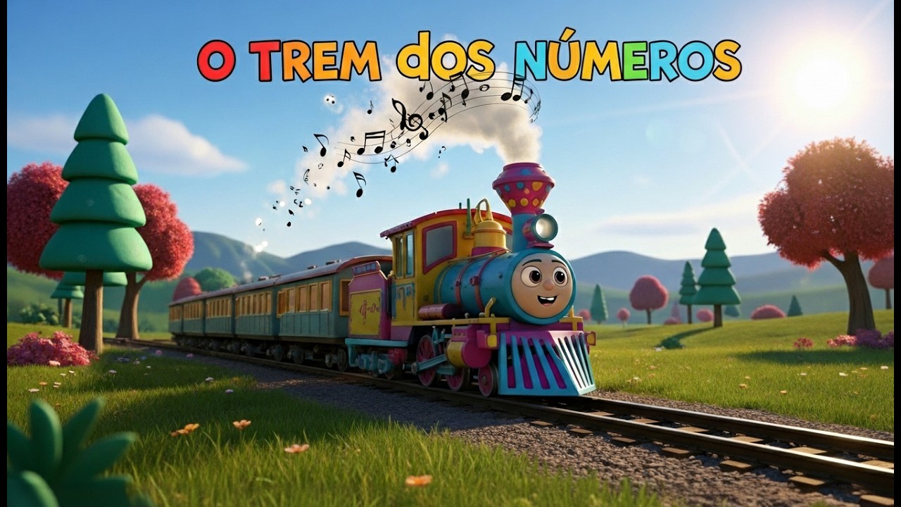 O Trem dos Números Saltitantes 🚂 | Aprender a Contar de 1 a 10 | Música Infantil 3D | ZOOB KIDS