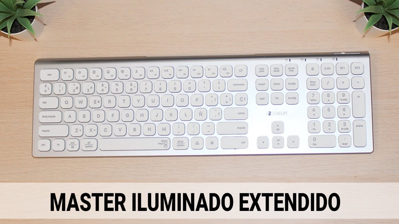UNBOXING TECLADO MASTER ILUMINADO EXTENDIDO (SUBBLIM) ¿ALTERNATIVA A MX KEYS Y APPLE KEYBOARD?