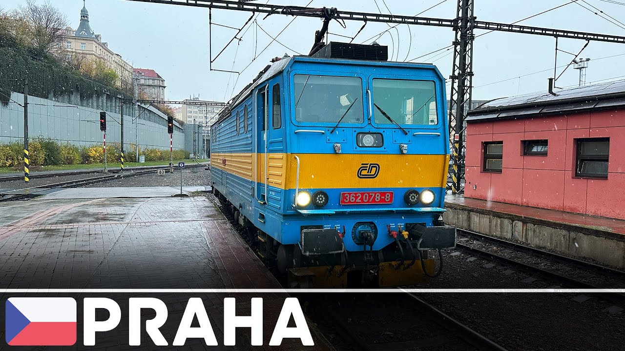 Vlaky na pražském hlavním nádraží | Züge am Prager Hauptbahnhof