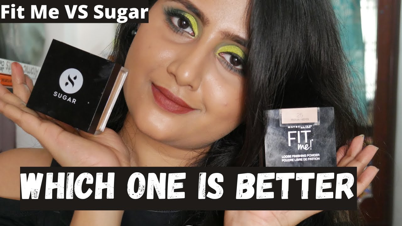 Sugar set the tone tinted powder vs Maybelline Fit me | 30 Chococinno & 25 Medium