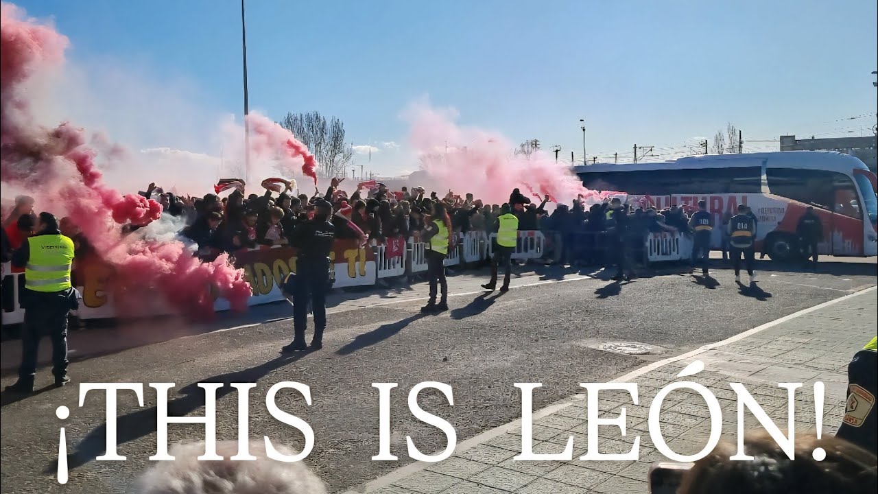 🔴ESPECTACULAR LLEGADA BUSIANA🔴 Cultural Leonesa-Real Zaragoza. Temporada 25-26.