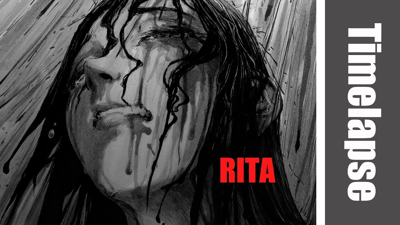 Drawing Rita ( form my manga JOVANTORE )   - Timelapse | Red Hawk