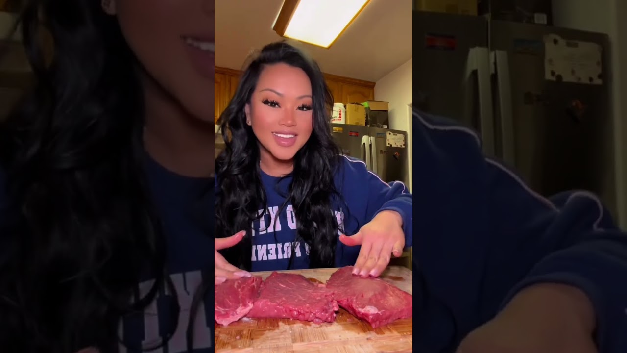Let’s make grill steak #asmr #eating #food #laofood 