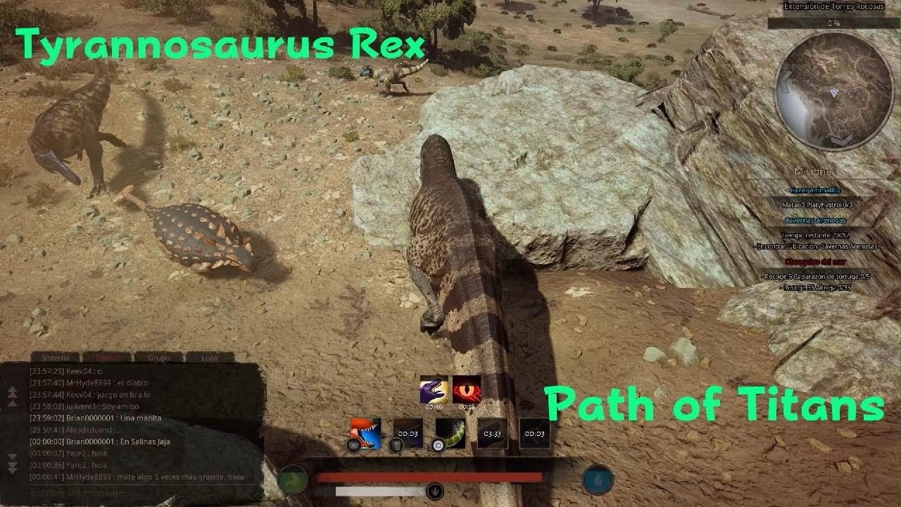 Path of Titans | Tyrannosaurus Rex vs Mixpack - Gameplay