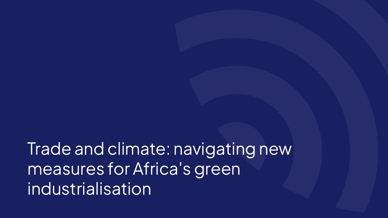 ACS2 Side Event | Trade and climate: navigating new measures for Africa's green industrialisation