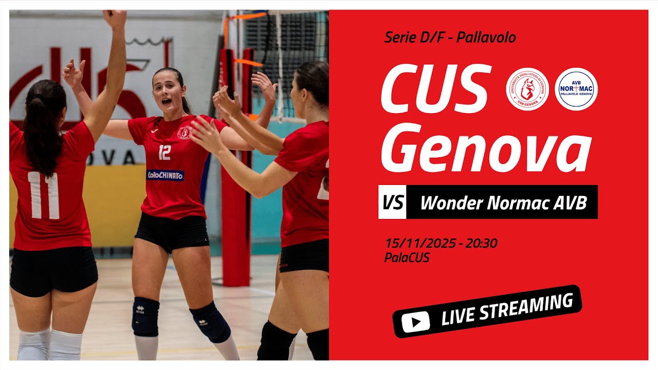 🏐 CUS Genova Volley vs Wonder Normac AVB | Serie D/F