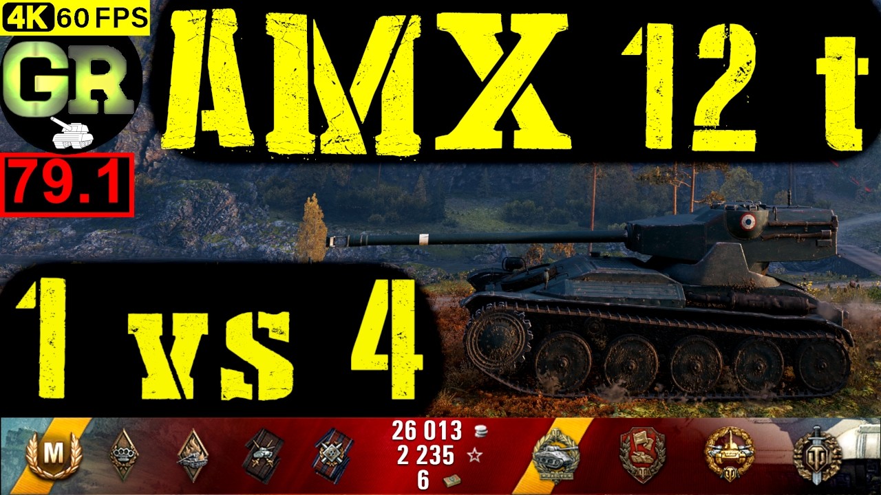 World of Tanks AMX 12 t WoT Replay - 9 Kills 2.3K DMG(Patch 1.4.0)