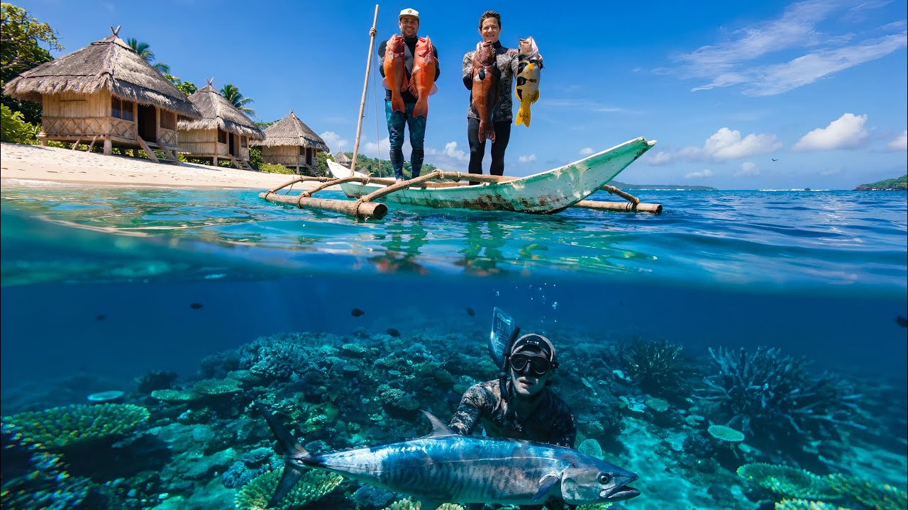 Living on a Remote Fiji Island: Spearfishing for Survival, Traditional Cooking & Kava | RAW & REAL