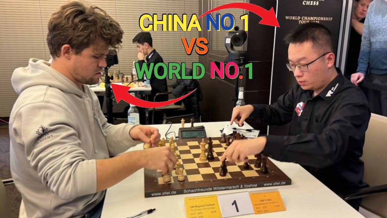 World no.1 Magnus Carlsen vs China no.1 Wei Yi | Schach Bundesliga 2024/2025 | FULL GAME
