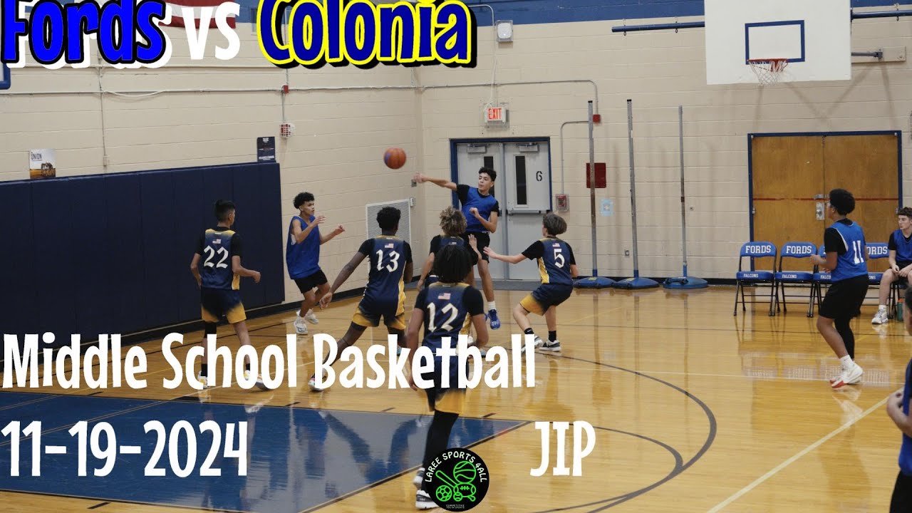 Middle School Basketball Fords Falcons vs Colonia Patriots 11-19-2024 Joined In Progress