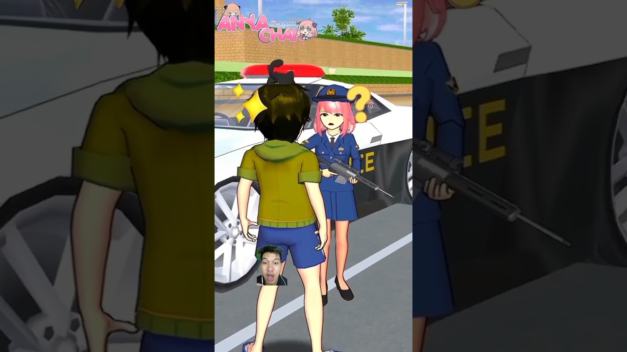 Hampir ditangkap polisi #sakuraschoolsimulator #roblox #shorts