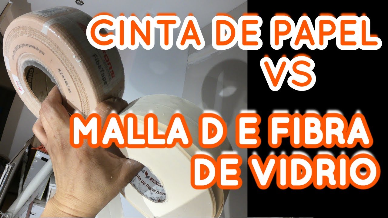 CINTA DE PAPEL  🆚MALLA  D FIBRA D VIDRIO