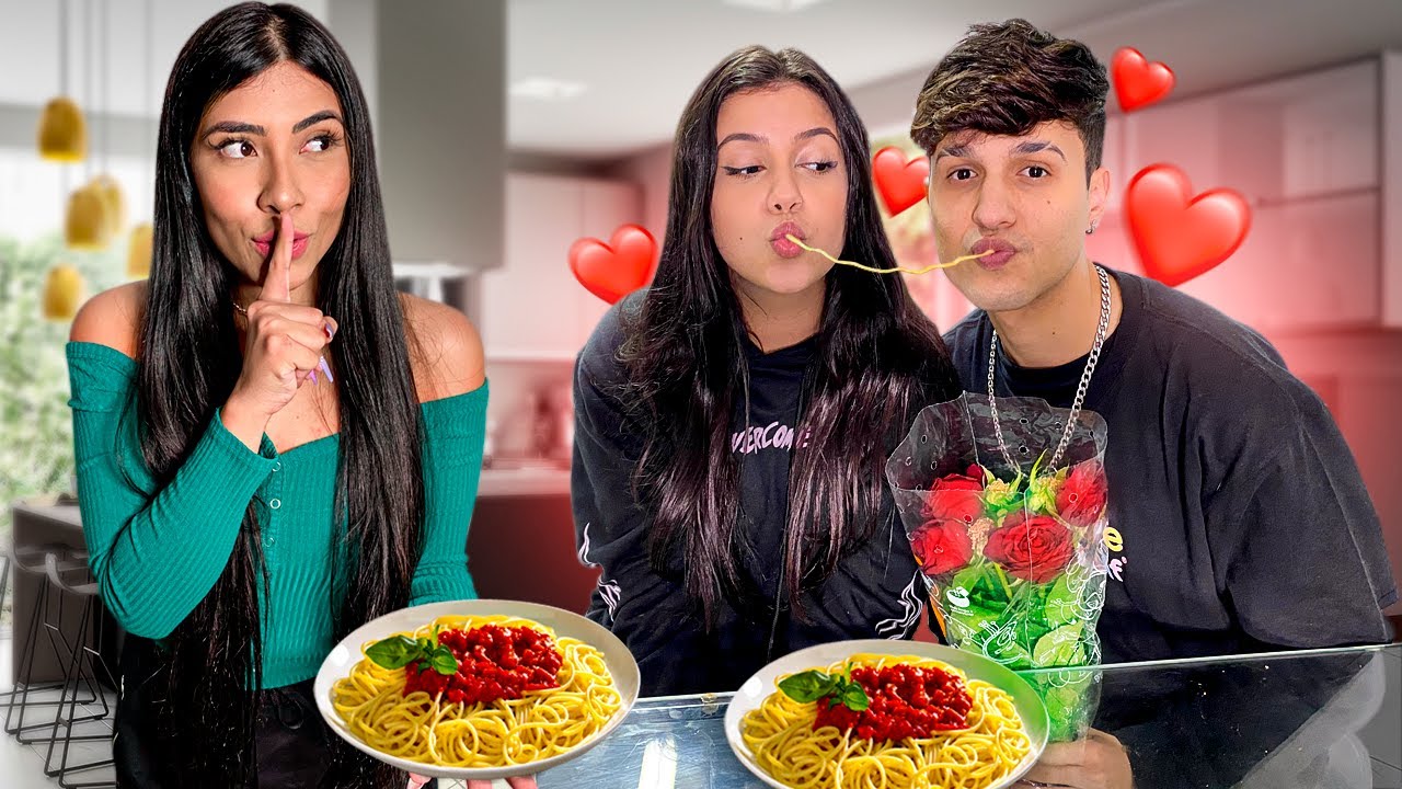 FIZ UM JANTAR ROMÂNTICO PARA A LUIZA E O GREGORY !! *encontro romântico*