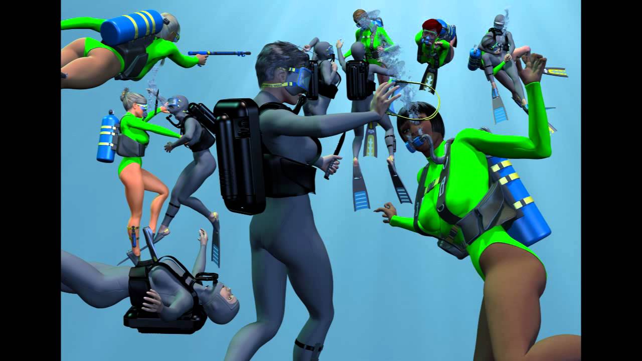 Frogwomen underwater battle 2012 (HD).mp4