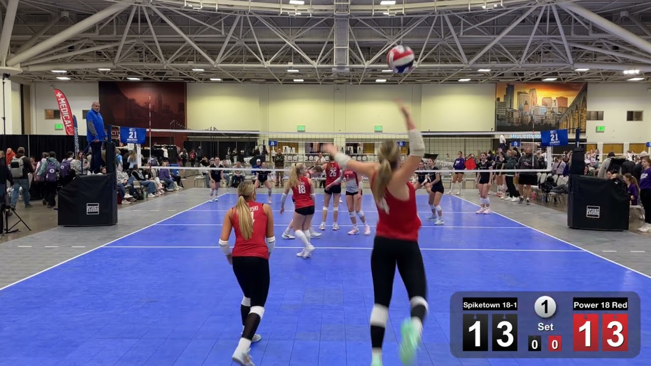 Power 18 Red vs Spiketown 18-1; 1/30/26 Northern Lights Pool Play Day 1