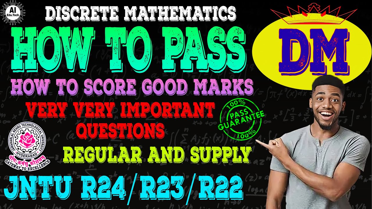 DM-Important questions-How to pass-Btech 2nd year-R22-Jntuh