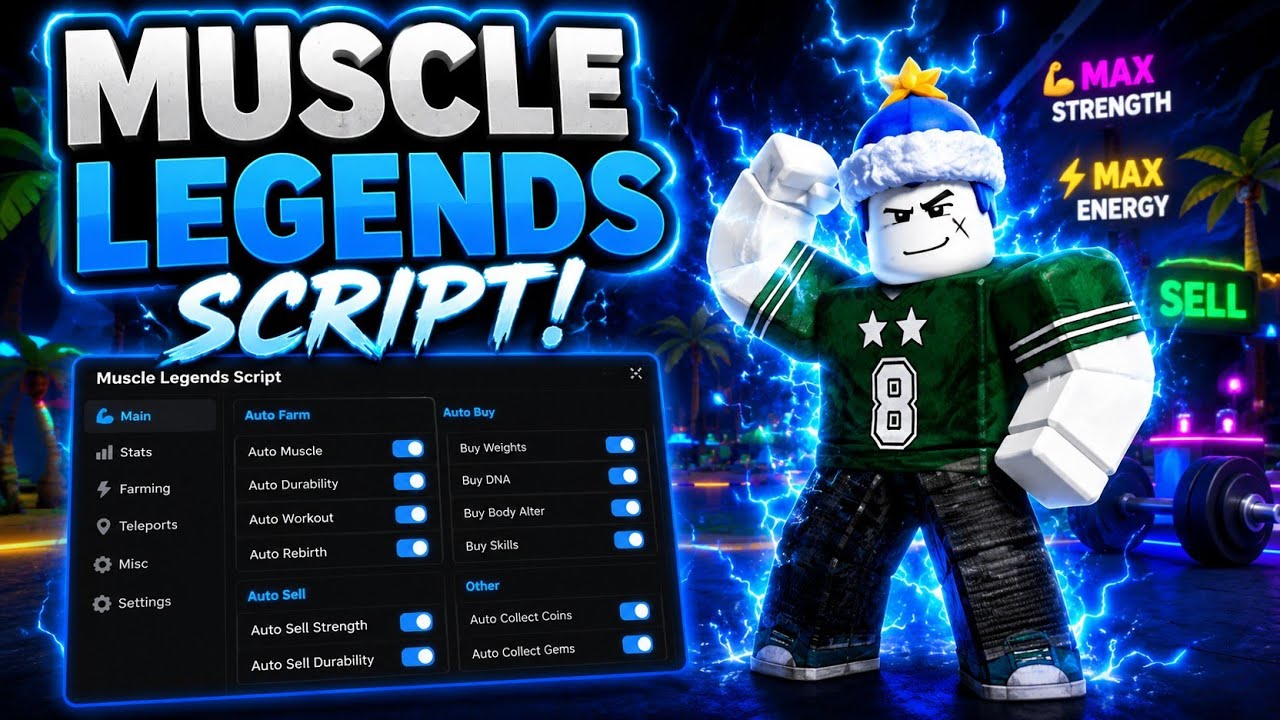 🔥 MUSCLE LEGENDS SCRIPT! 💪⚡ | AUTO FARM, AUTO REBIRTH & MORE! (NO KEY!)