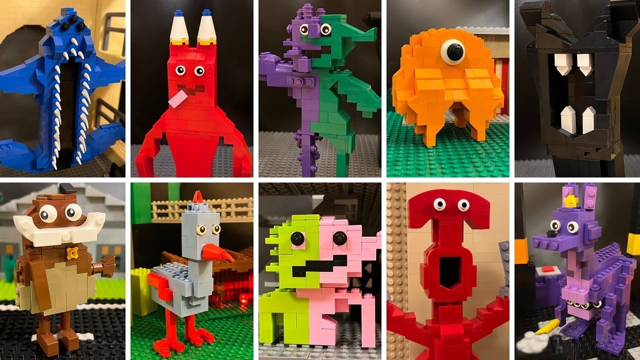 All LEGO Garten of Banban 6 Creepy World Scary characters and Bosses Compilation