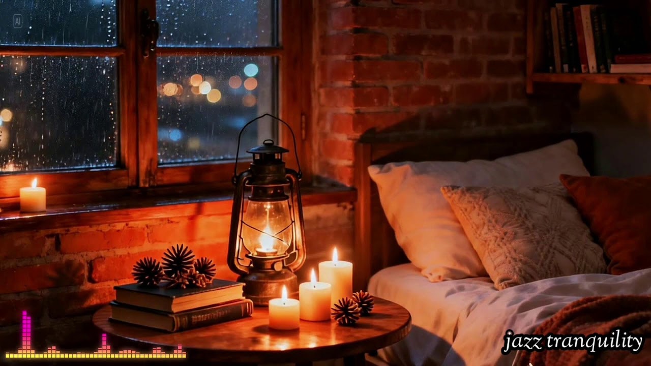 Rainy Night Jazz Piano ️ Smooth Piano Relaxation for Sleep & Calm Mind