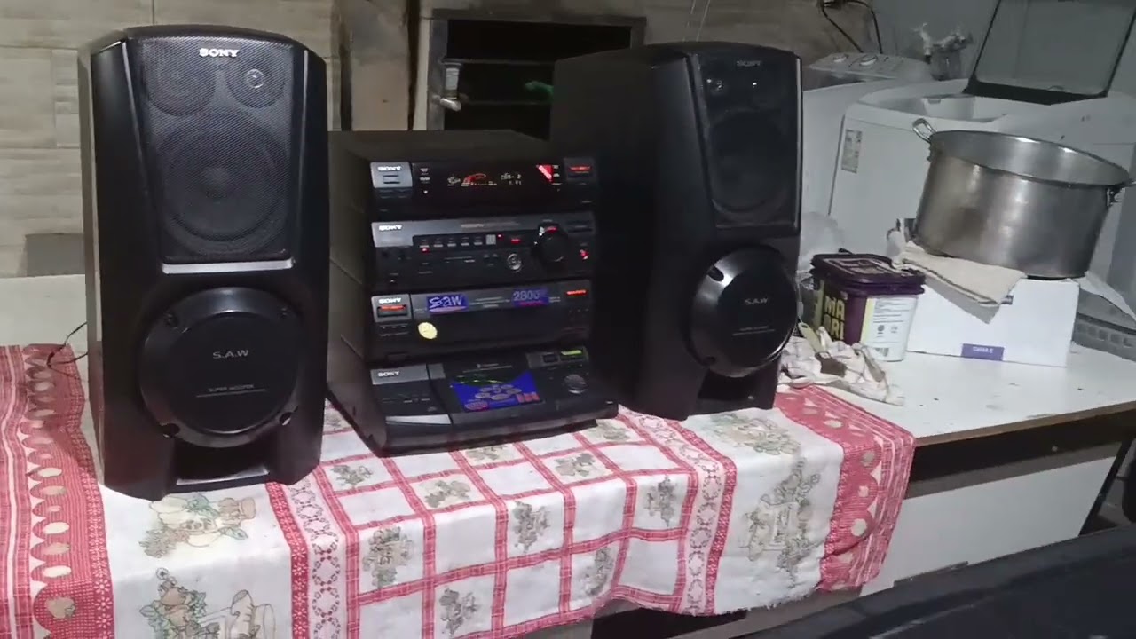 Mini system Sony xb8av raridade top . Vendido 
