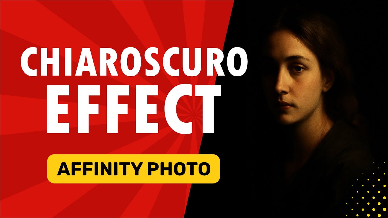 How to make your photos dramatic in Affinity Photo using the CHIAROSCURO effect