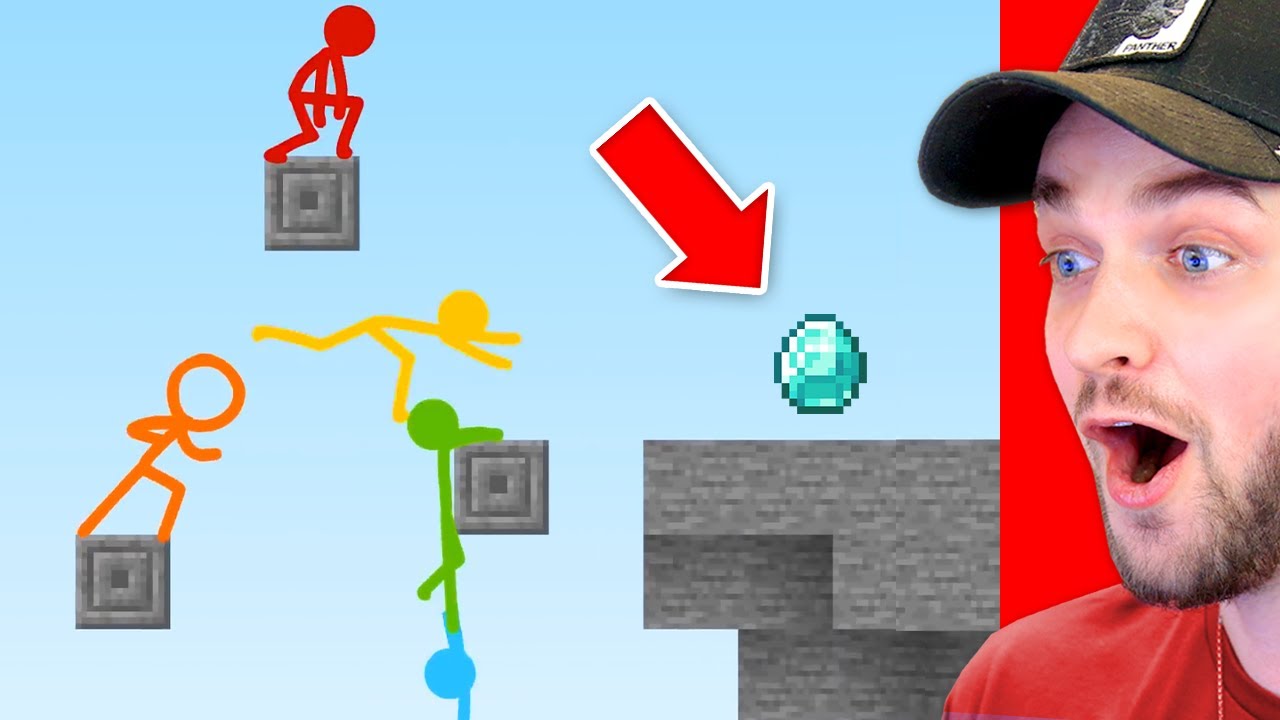 World's *BEST* PARKOUR Minecraft Stick Fight Animation! (MUST SEE)