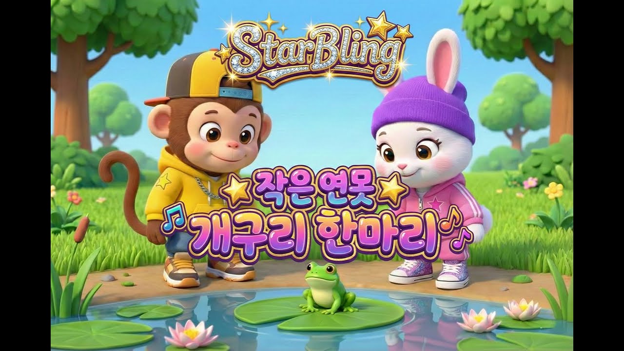 개구리 폴짝폴짝 🐸💚 | 노래하고 수영하고 춤추는 개구리 동요 | 스타블링 키즈송