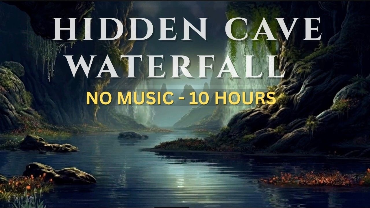Underground Cave Waterfall — Deep Sleep - 10 hrs