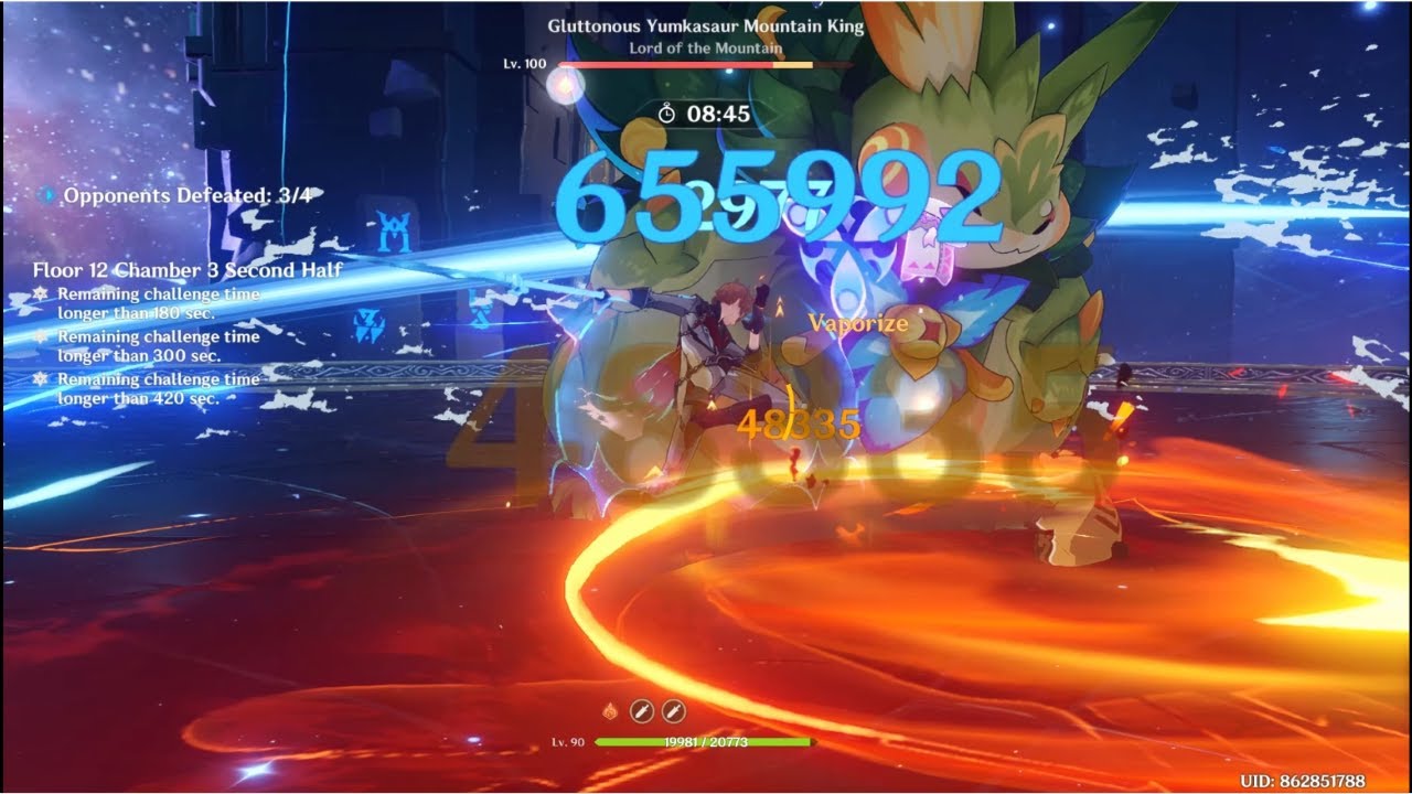 [105s]5.7 Abyss | C0 Childe International ft. Citlali | Bot Half Speedrun | Genshin Impact