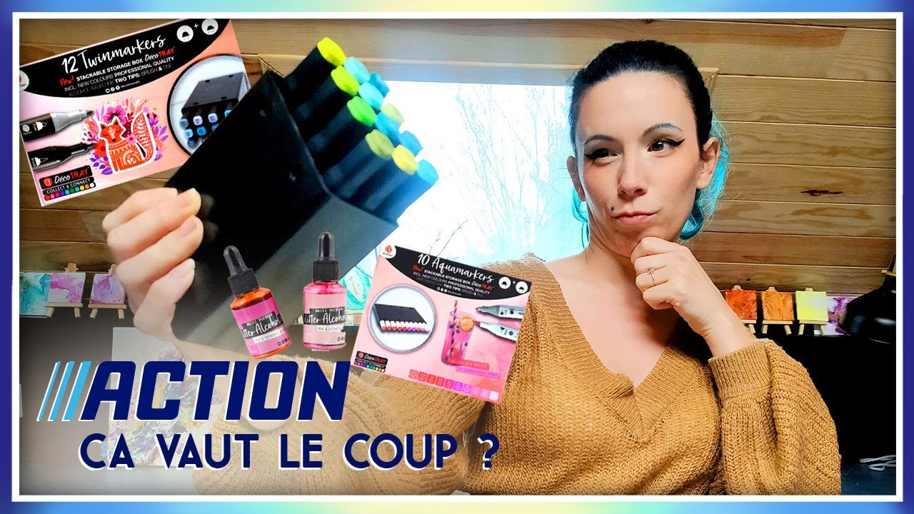 HAUL ACTION #2 MATERIEL ARTISTIQUE 🎨 Test Feutre et encre à alcool - Feutre aquarellable  🎨 I REVIEW