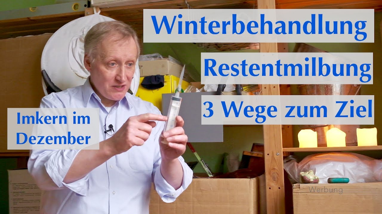 Imkern im Dezember - Winterbehandlung (Restentmilbung) #Hausbiene