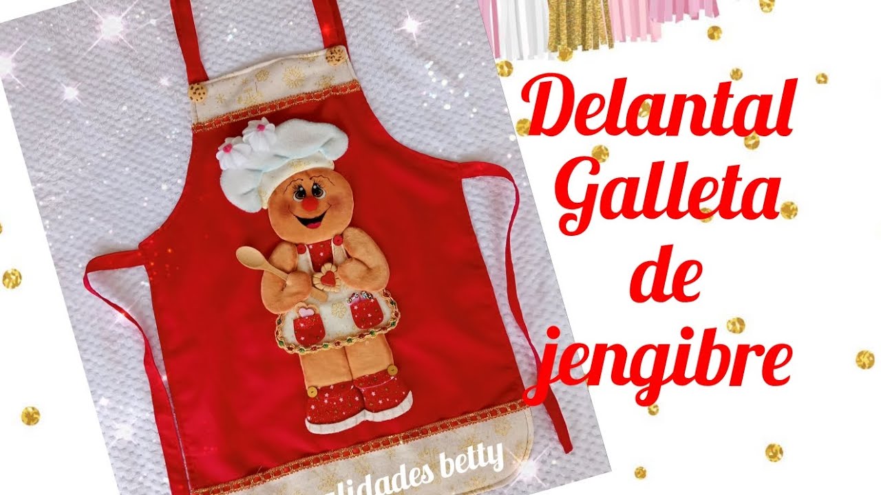 COMO hacer un delantal con GALLETA de GENGIBRE 🍪🍪