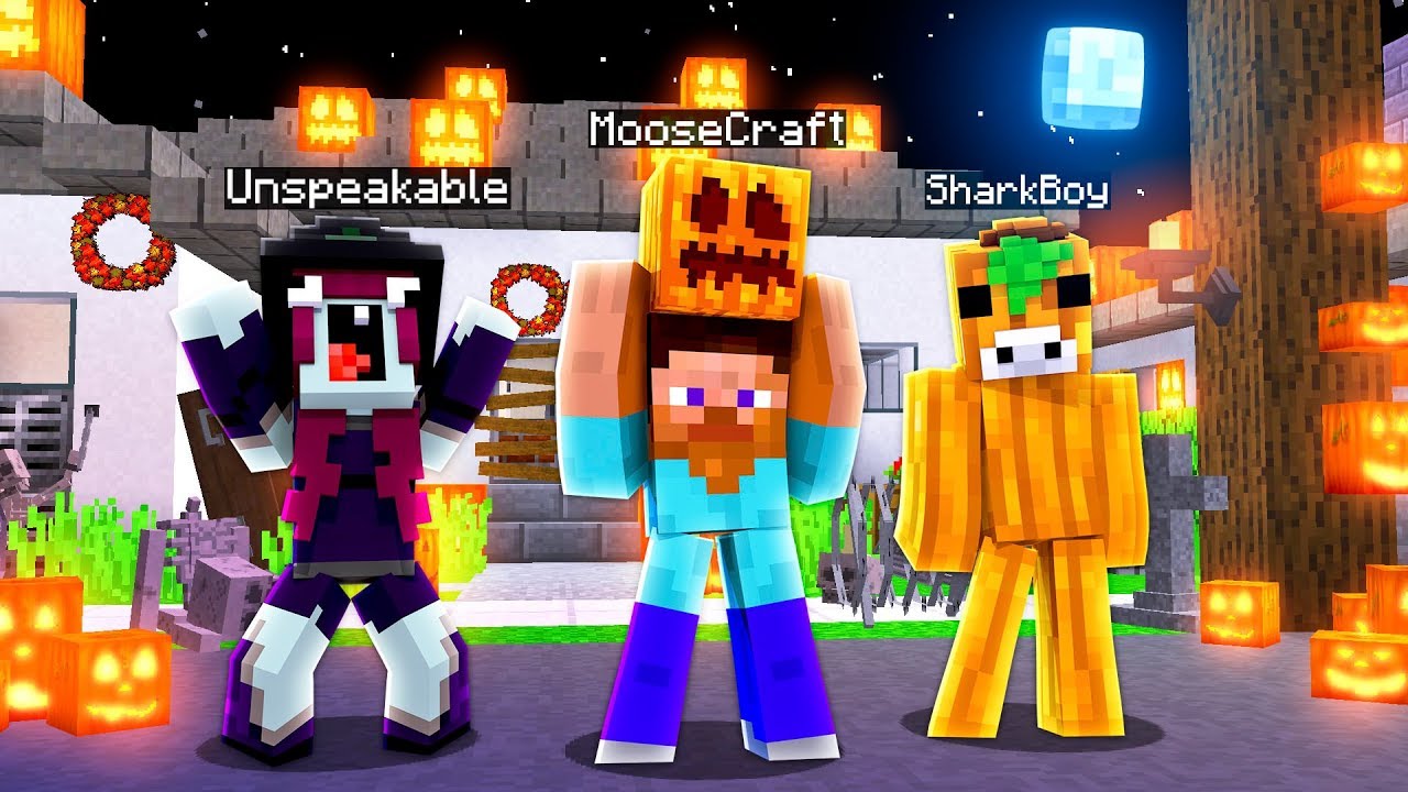 *HALLOWEEN* TRY NOT TO LAUGH CHALLENGE! (With UNSPEAKABLEGAMING & 09SHARKBOY)