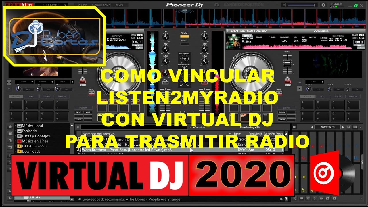 Dj Ruben Cortes - Como trasmitir radio en Listen2myRadio con Virtual Dj 2020