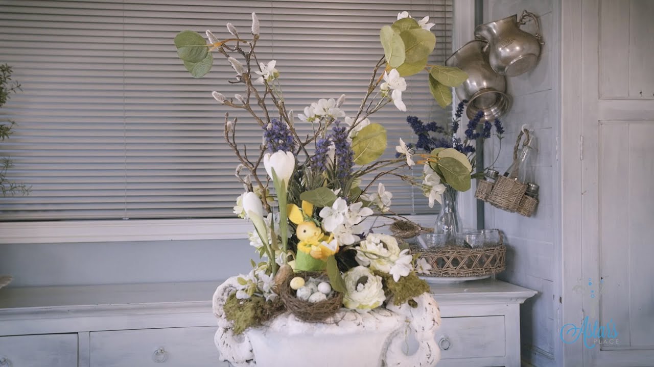Spring Flower Easter Urn Floristry Tutorial