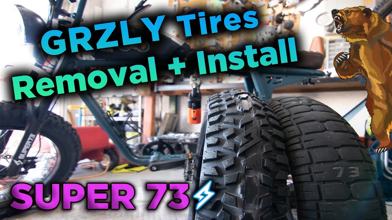 Super73 NEW GRZLY Tire Install + Removal | Detailed Tire Removal & Install Super 73 Moto Grzly Tires