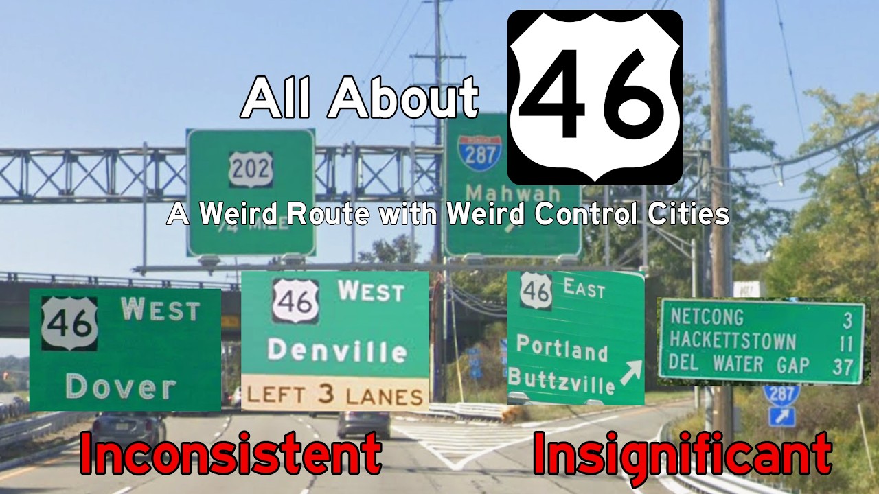 US 46: A Weird Route with Weird Control Cities