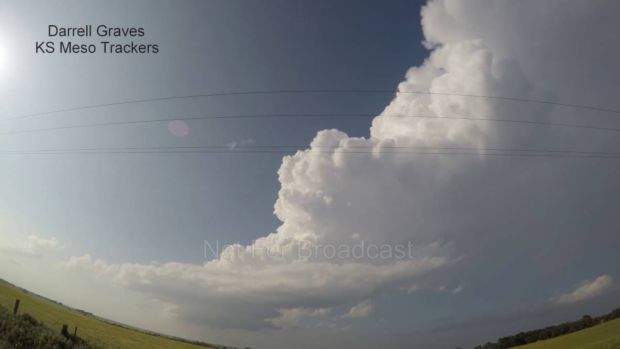 4K time lapse video of rotating updraft